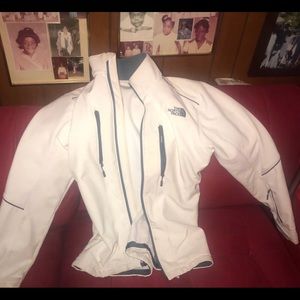 Brand new white north face jacket